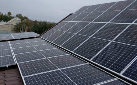 Сонячна електростанція під “зелений” тариф у Сумах. Фотомодулі моно 385 Вт, інвертор 20 кВт Huawei