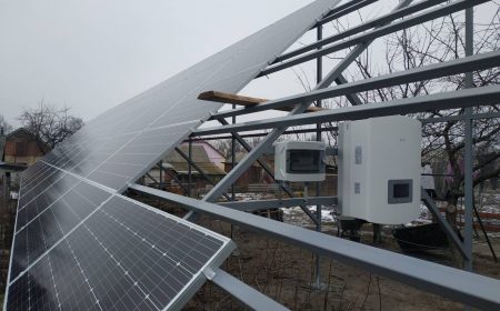 Сонячна електростанція під “зелений” тариф у Сумській області. Фотомодулі LONGI Solar моно 375 Вт, інвертор Solis-30K-4G