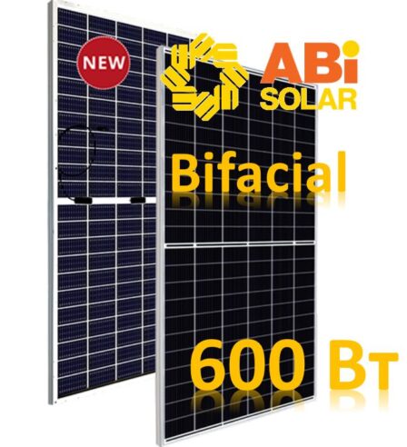 PV модуль ABi-Solar АВ600-60MHC, BIFACIAL